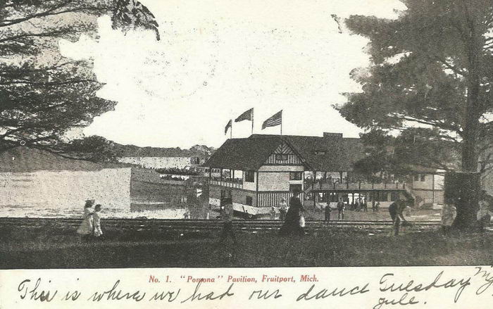 Fruitport Pavilion (Pamona Pavlion) - Old Post Card